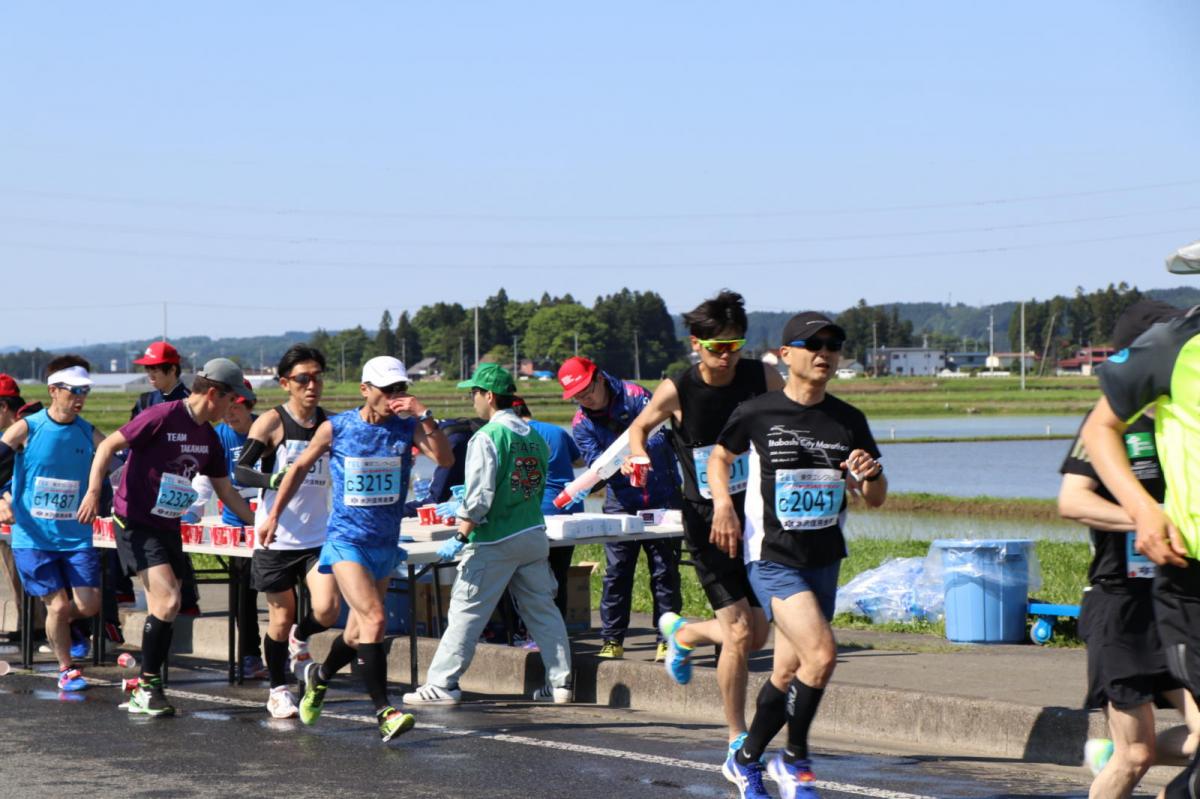 いわて奥州きらめきマラソン2018 フルマラソン5・37.5km給水/10km折り返し 2018/05/20