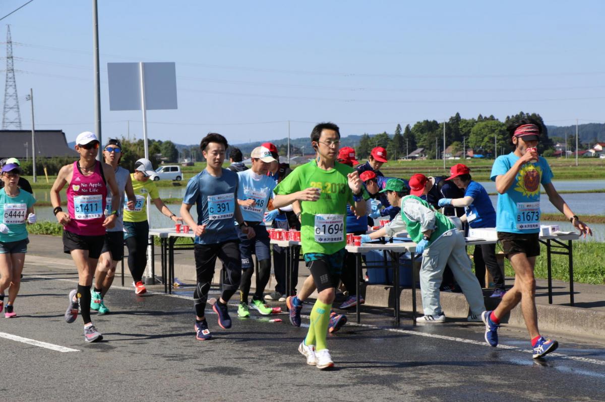 いわて奥州きらめきマラソン2018 フルマラソン5・37.5km給水/10km折り返し 2018/05/20