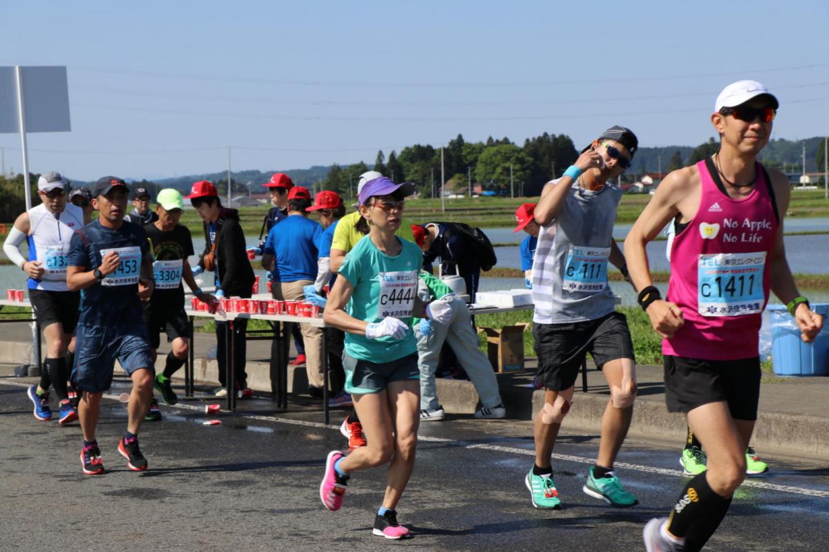 いわて奥州きらめきマラソン2018 フルマラソン5・37.5km給水/10km折り返し 2018/05/20
