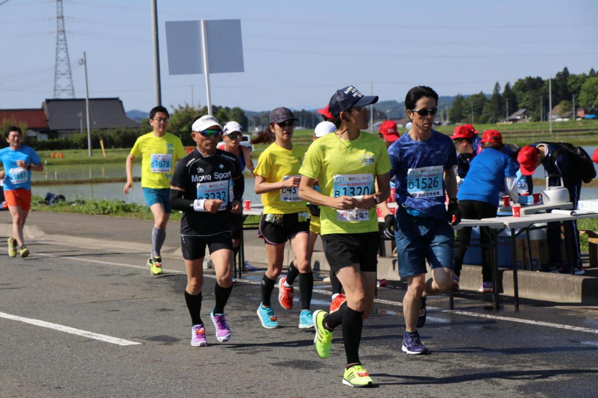 いわて奥州きらめきマラソン2018 フルマラソン5・37.5km給水/10km折り返し 2018/05/20