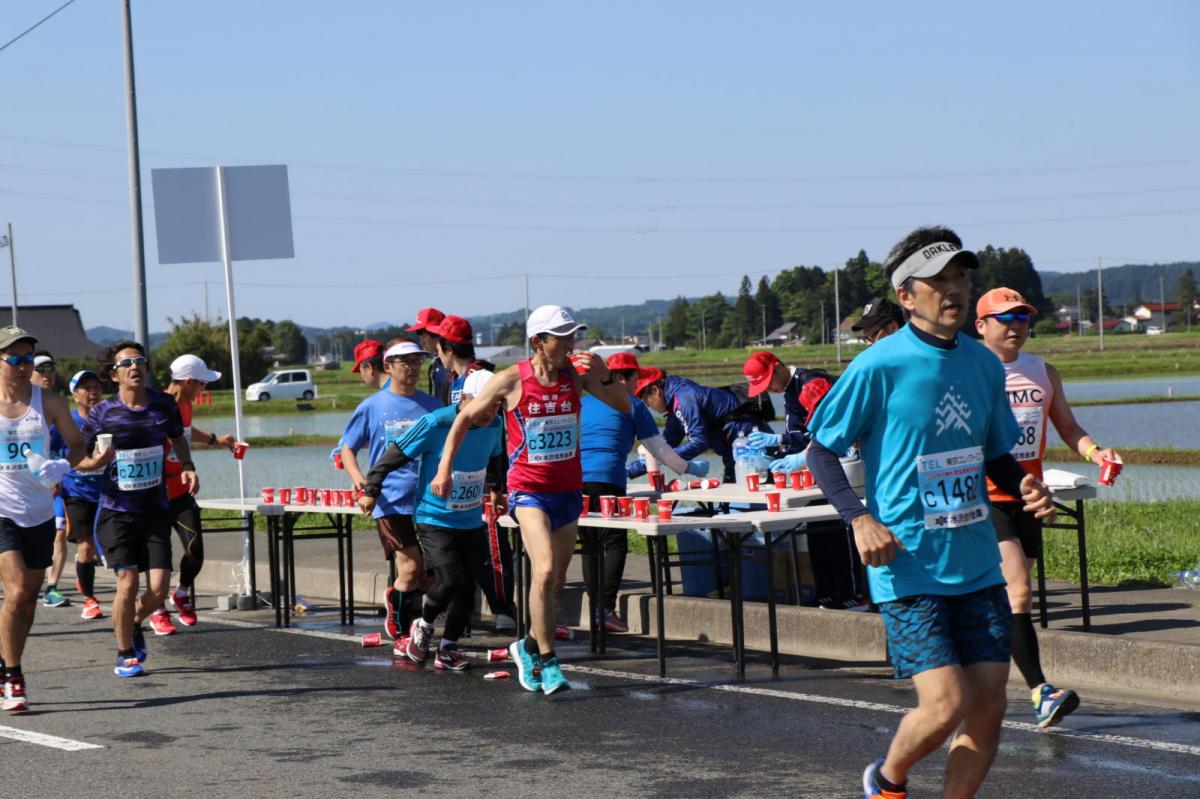 いわて奥州きらめきマラソン2018 フルマラソン5・37.5km給水/10km折り返し 2018/05/20