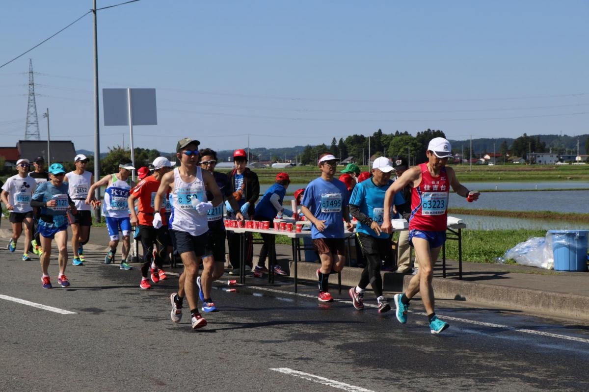 いわて奥州きらめきマラソン2018 フルマラソン5・37.5km給水/10km折り返し 2018/05/20