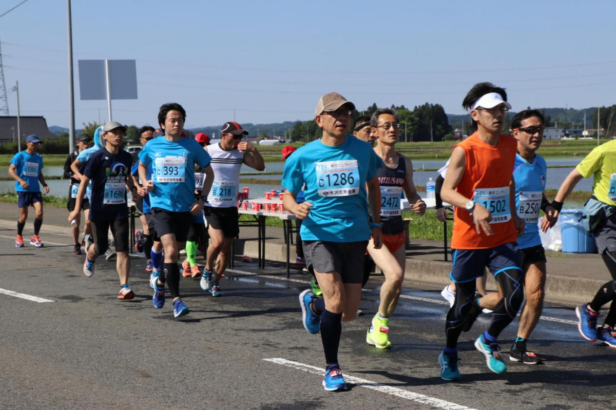 いわて奥州きらめきマラソン2018 フルマラソン5・37.5km給水/10km折り返し 2018/05/20