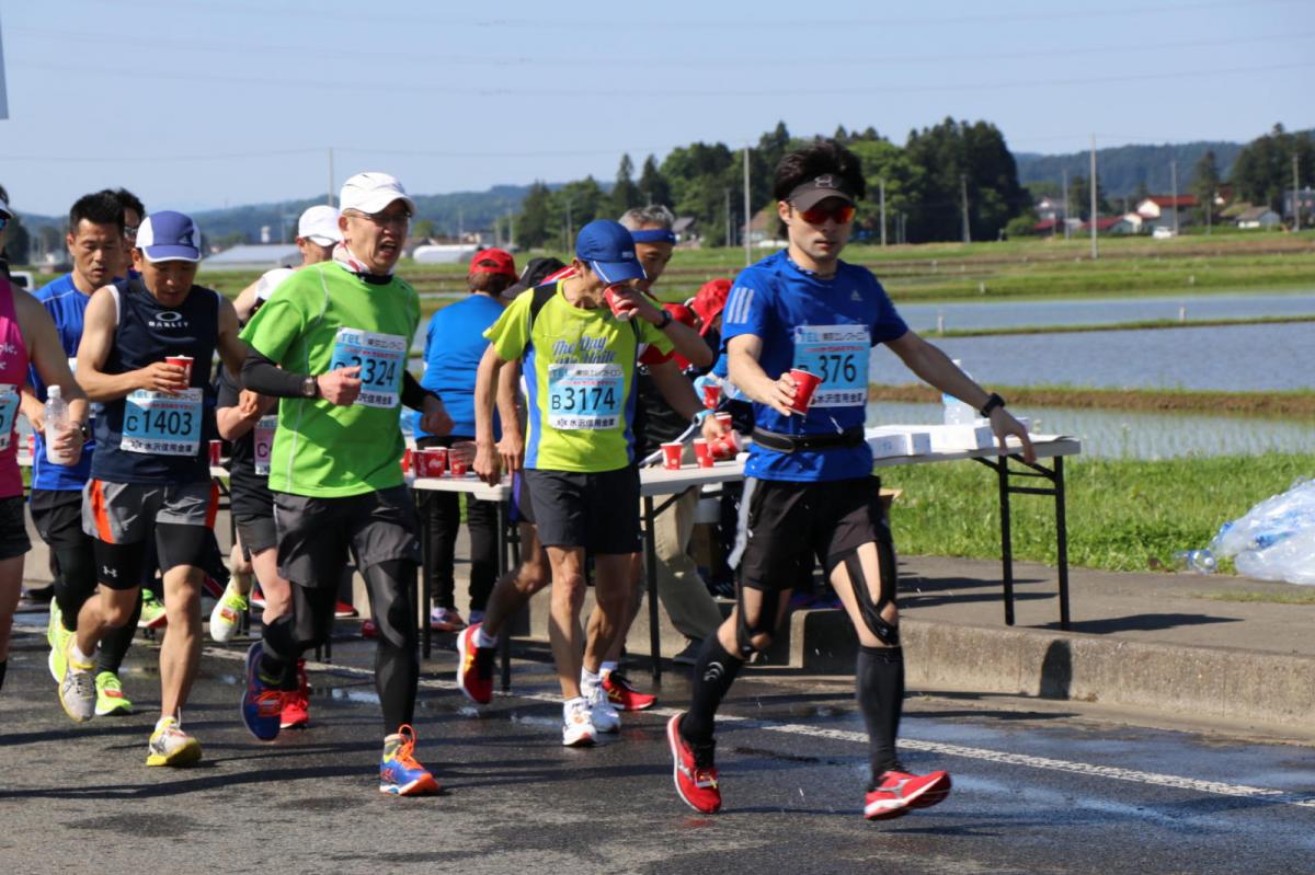 いわて奥州きらめきマラソン2018 フルマラソン5・37.5km給水/10km折り返し 2018/05/20