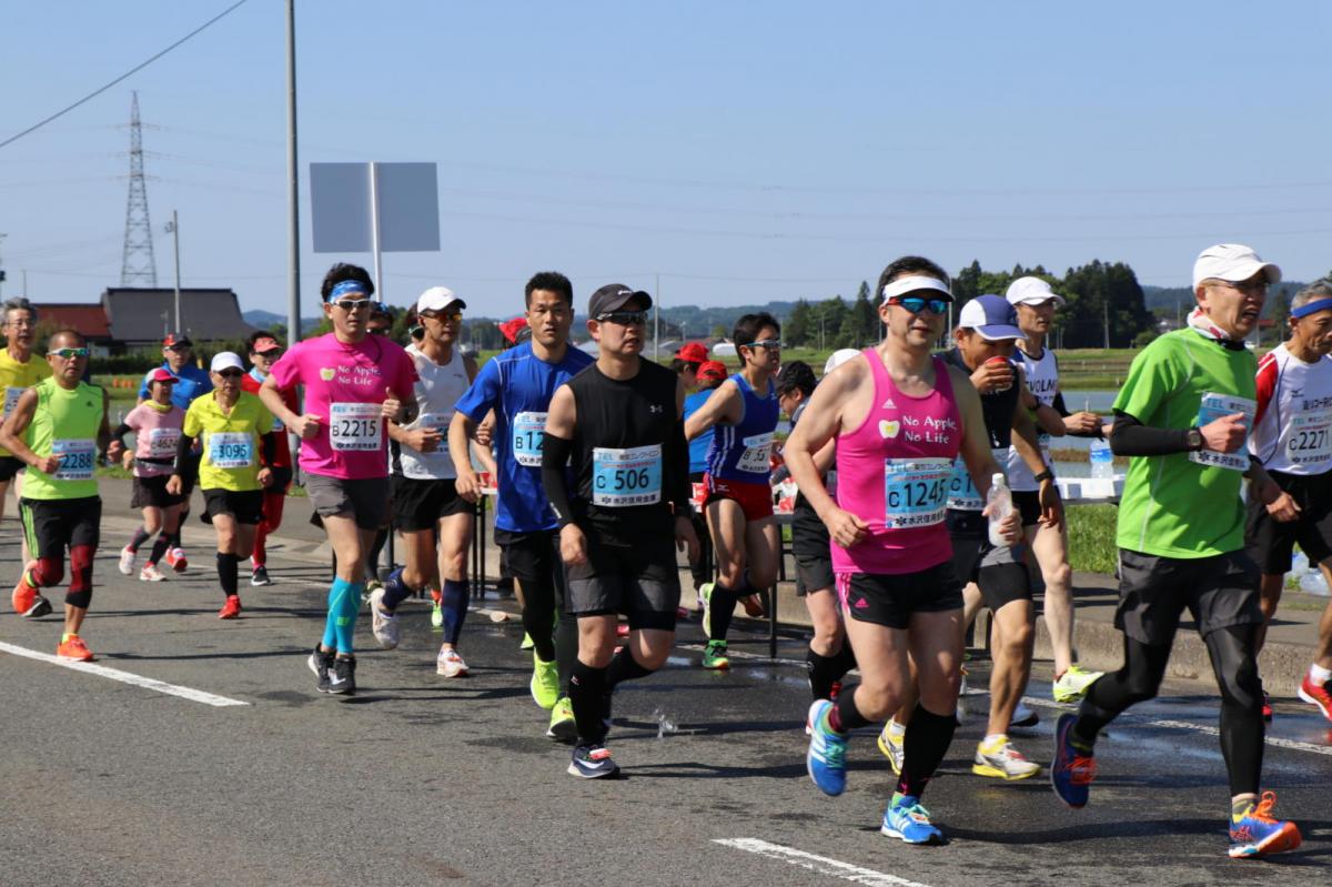 いわて奥州きらめきマラソン2018 フルマラソン5・37.5km給水/10km折り返し 2018/05/20
