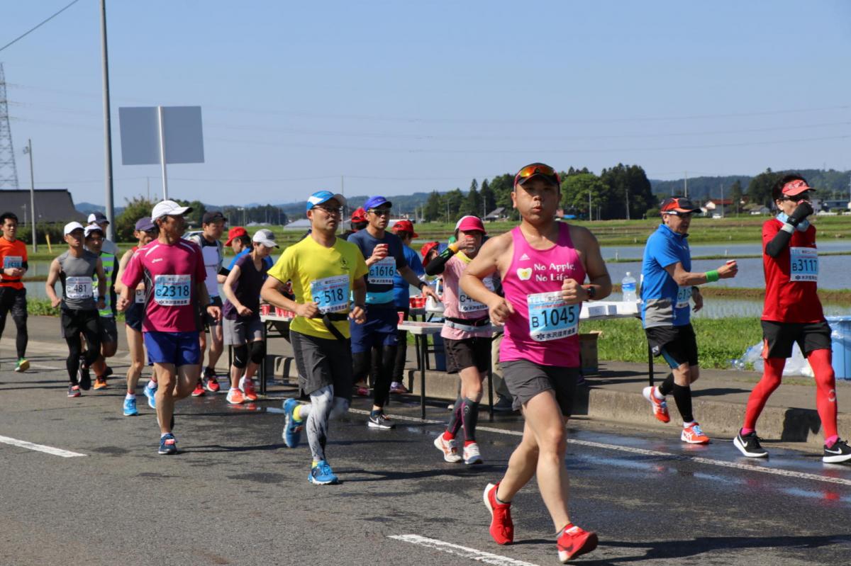 いわて奥州きらめきマラソン2018 フルマラソン5・37.5km給水/10km折り返し 2018/05/20