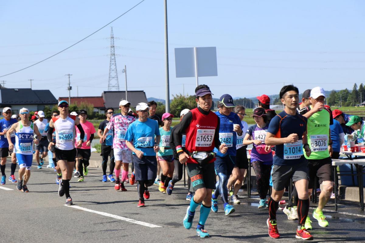 いわて奥州きらめきマラソン2018 フルマラソン5・37.5km給水/10km折り返し 2018/05/20