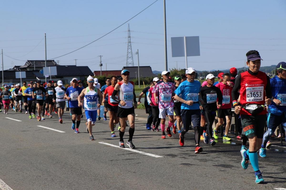 いわて奥州きらめきマラソン2018 フルマラソン5・37.5km給水/10km折り返し 2018/05/20