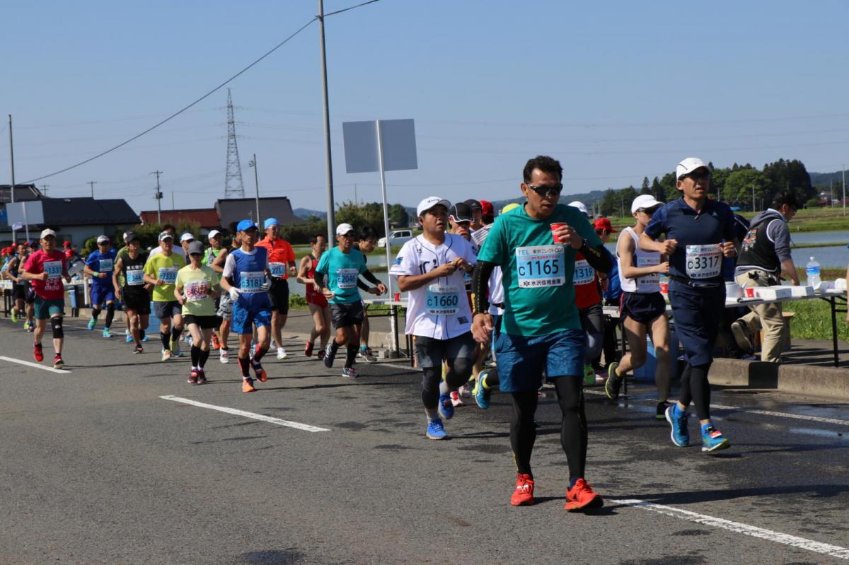 いわて奥州きらめきマラソン2018 フルマラソン5・37.5km給水/10km折り返し 2018/05/20