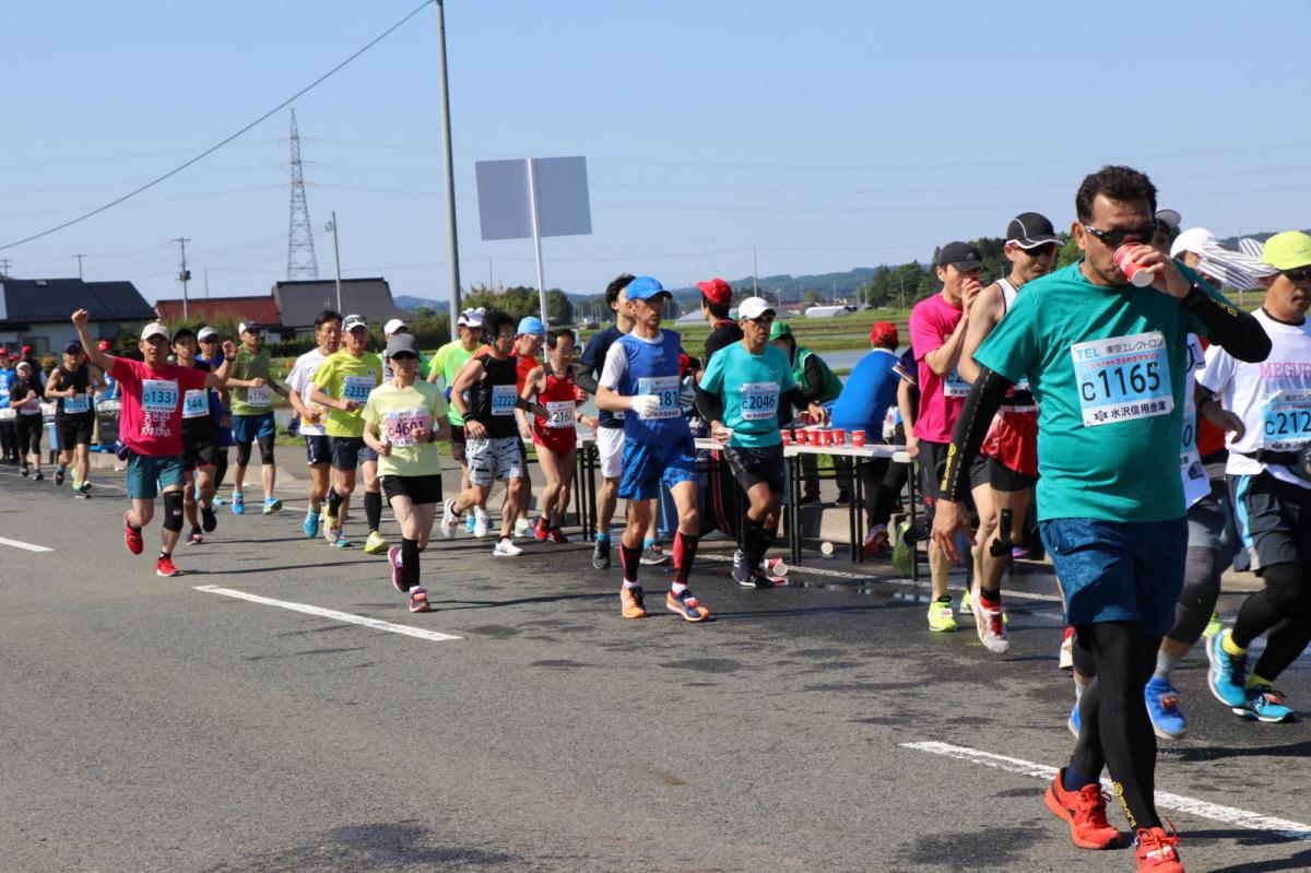 いわて奥州きらめきマラソン2018 フルマラソン5・37.5km給水/10km折り返し 2018/05/20