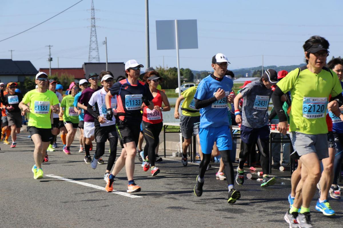 いわて奥州きらめきマラソン2018 フルマラソン5・37.5km給水/10km折り返し 2018/05/20