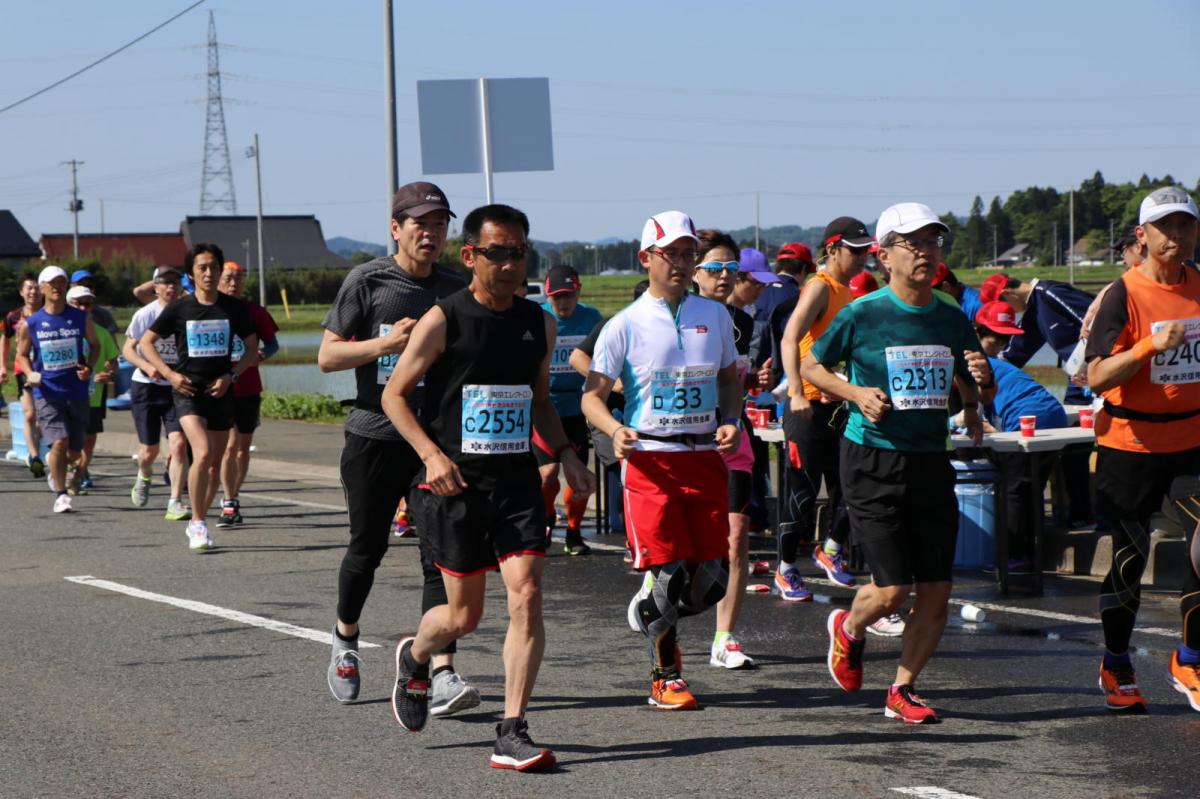 いわて奥州きらめきマラソン2018 フルマラソン5・37.5km給水/10km折り返し 2018/05/20