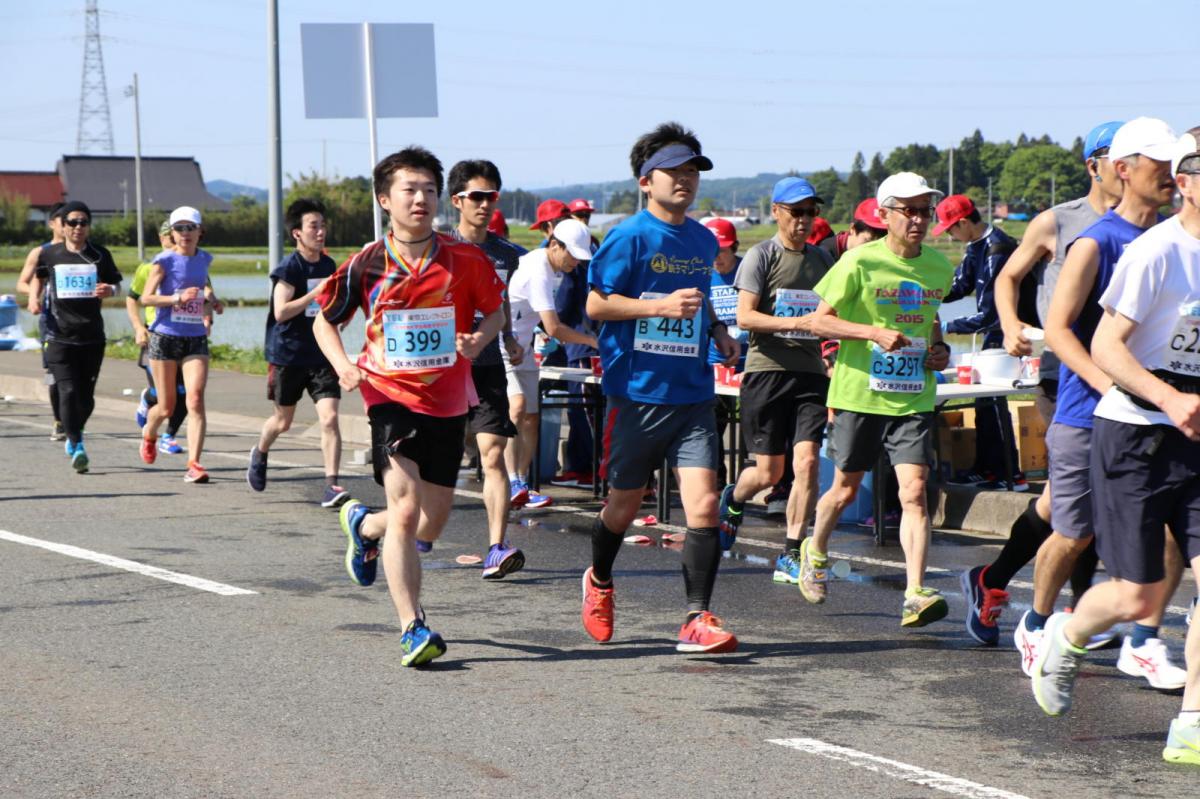 いわて奥州きらめきマラソン2018 フルマラソン5・37.5km給水/10km折り返し 2018/05/20