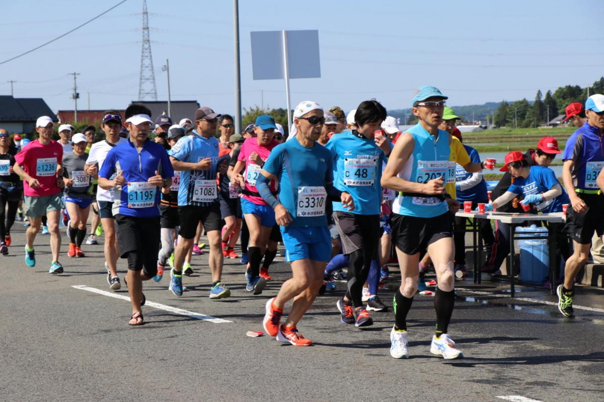 いわて奥州きらめきマラソン2018 フルマラソン5・37.5km給水/10km折り返し 2018/05/20