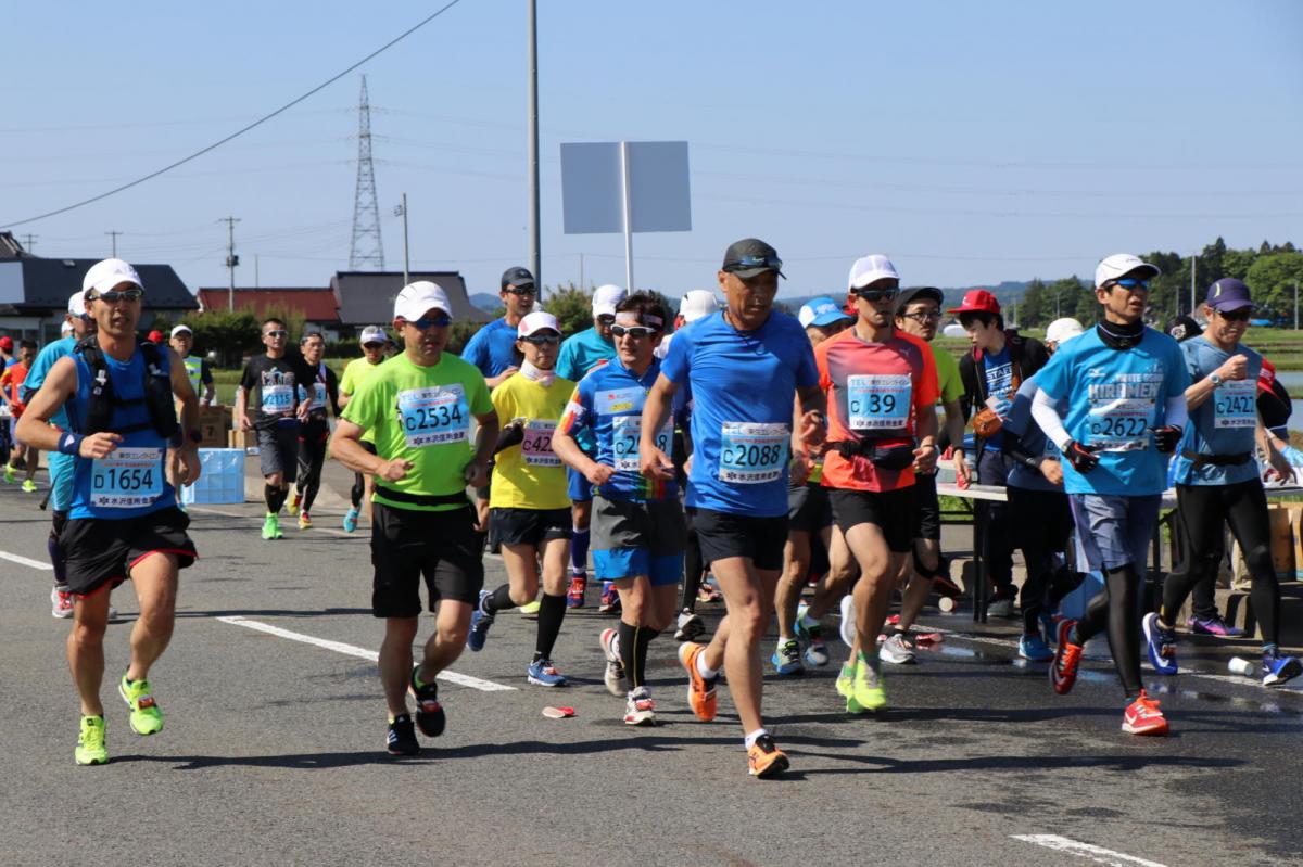 いわて奥州きらめきマラソン2018 フルマラソン5・37.5km給水/10km折り返し 2018/05/20