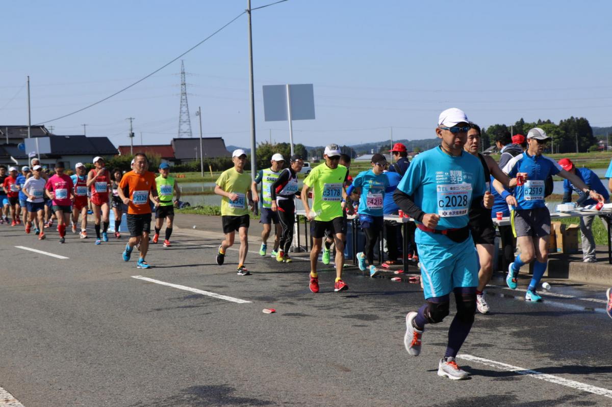 いわて奥州きらめきマラソン2018 フルマラソン5・37.5km給水/10km折り返し 2018/05/20