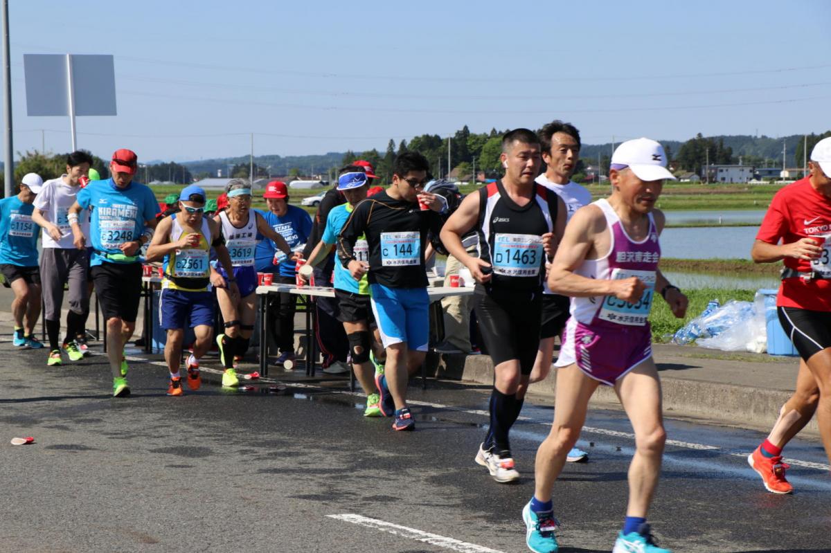 いわて奥州きらめきマラソン2018 フルマラソン5・37.5km給水/10km折り返し 2018/05/20