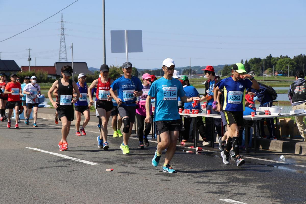 いわて奥州きらめきマラソン2018 フルマラソン5・37.5km給水/10km折り返し 2018/05/20