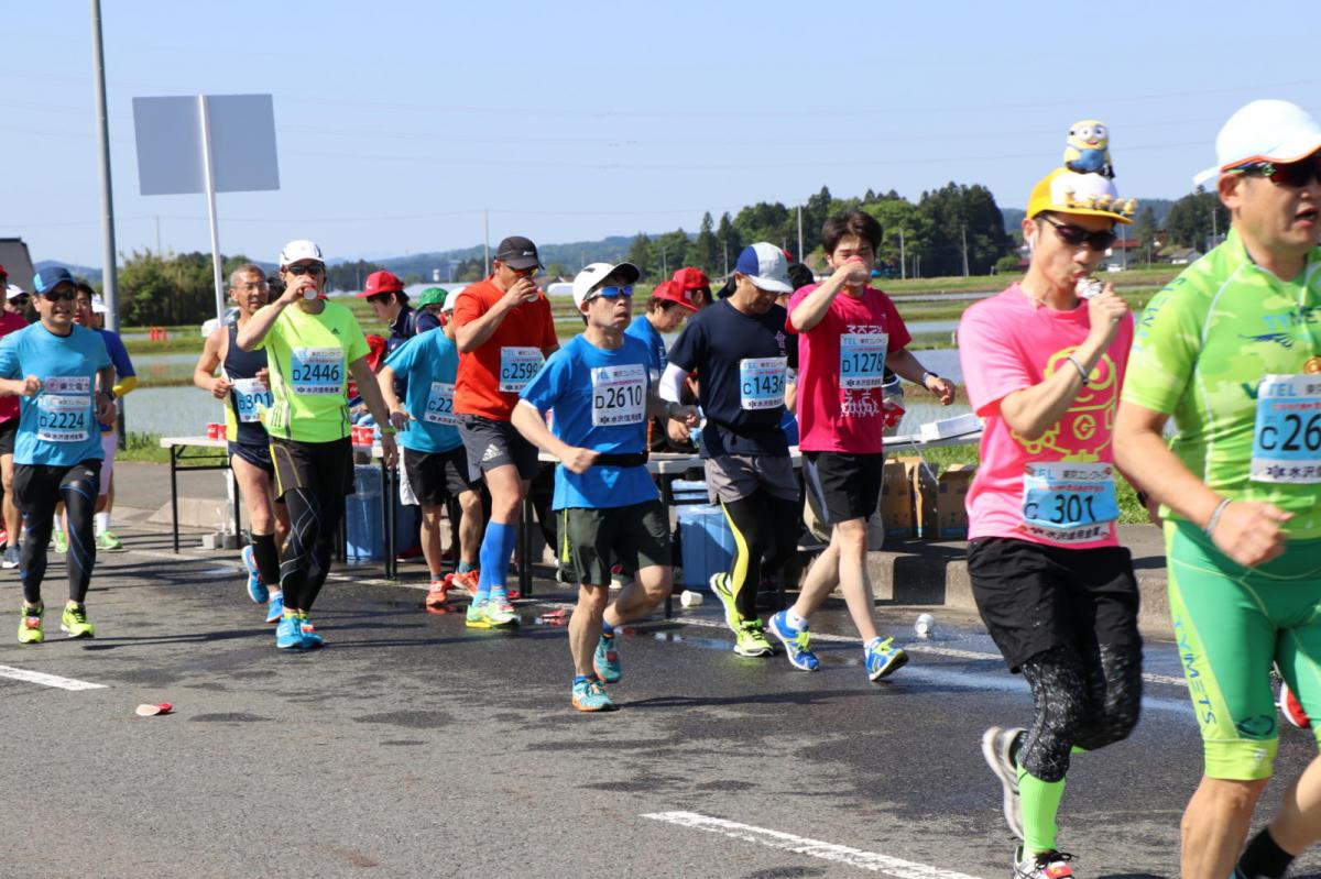 いわて奥州きらめきマラソン2018 フルマラソン5・37.5km給水/10km折り返し 2018/05/20
