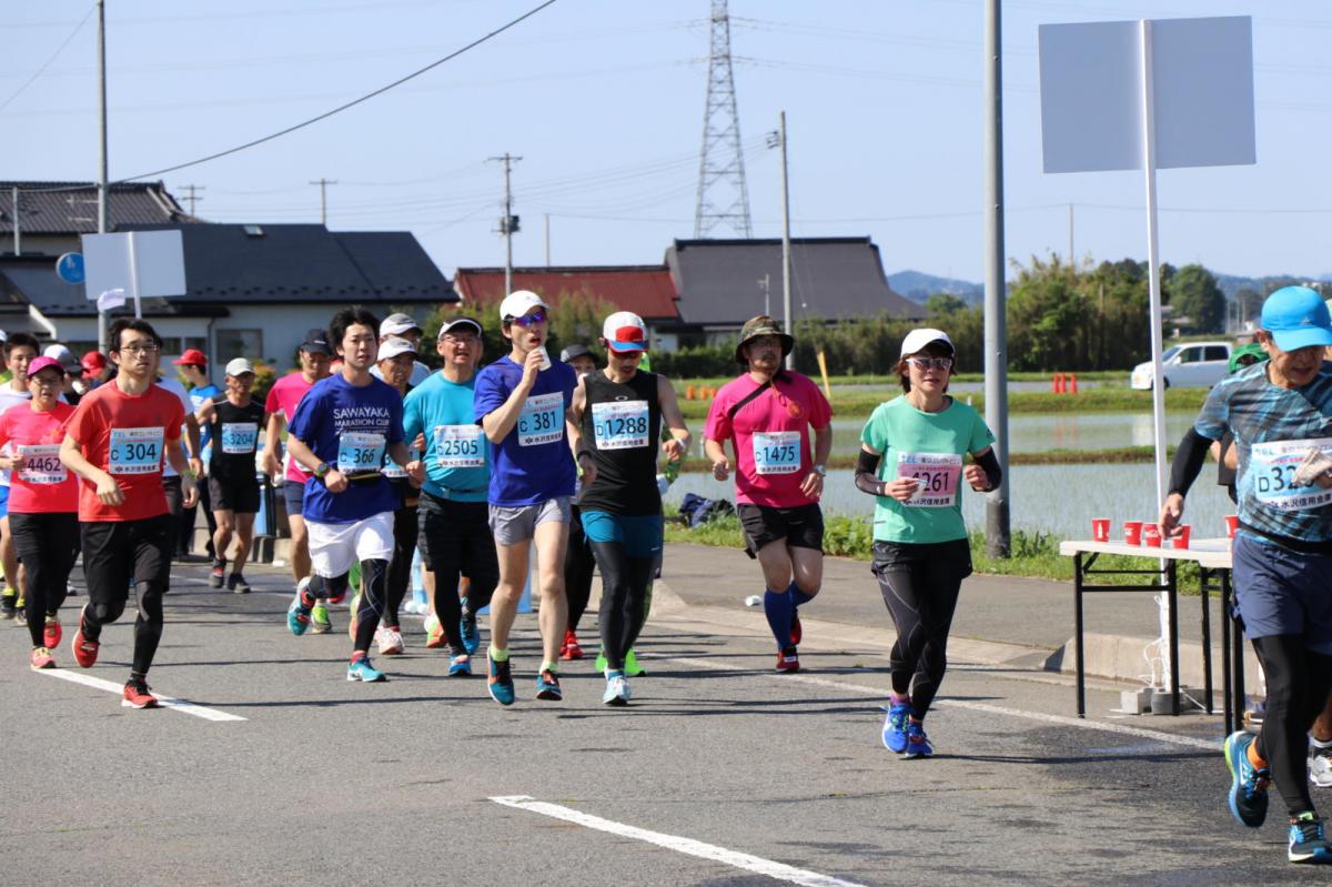 いわて奥州きらめきマラソン2018 フルマラソン5・37.5km給水/10km折り返し 2018/05/20