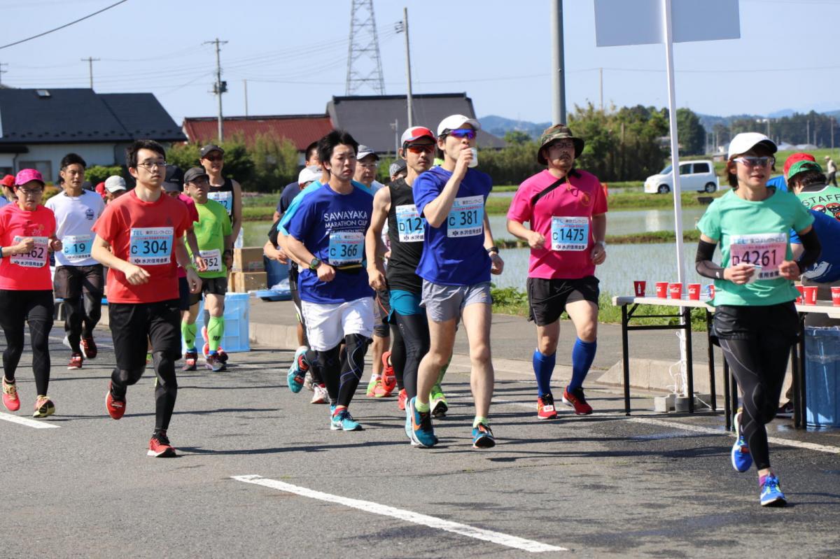 いわて奥州きらめきマラソン2018 フルマラソン5・37.5km給水/10km折り返し 2018/05/20