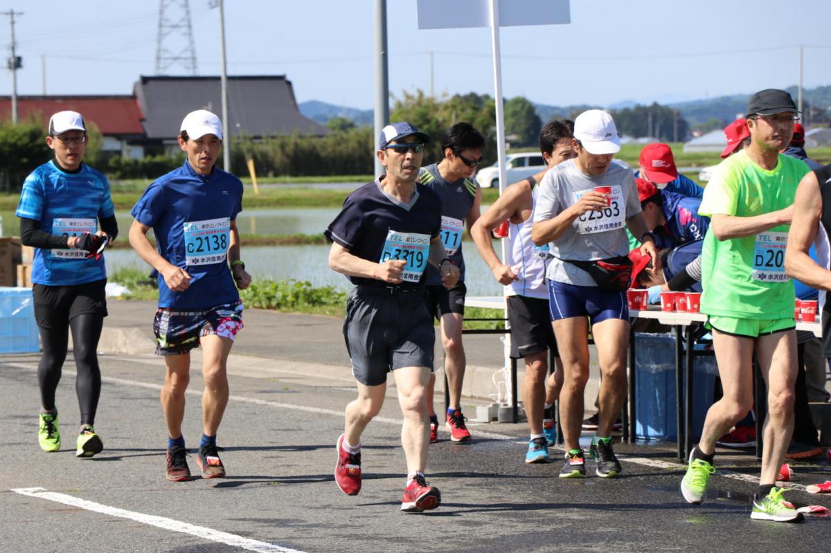 いわて奥州きらめきマラソン2018 フルマラソン5・37.5km給水/10km折り返し 2018/05/20