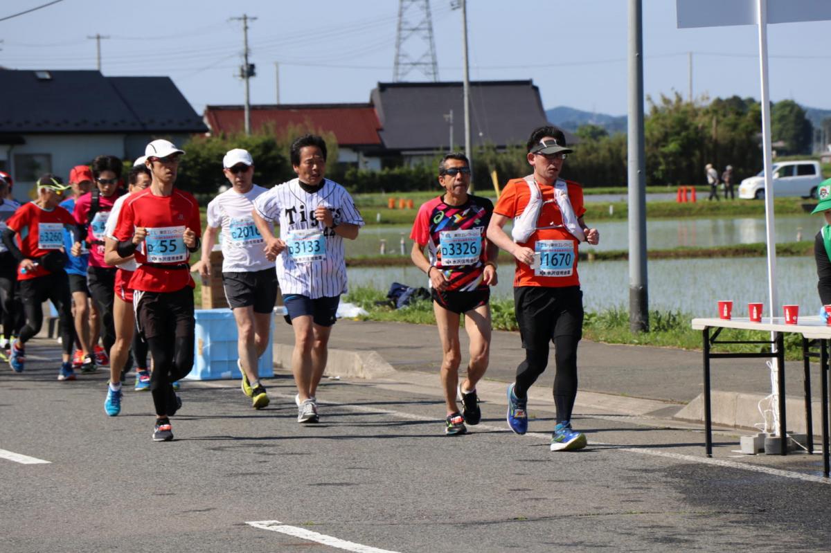 いわて奥州きらめきマラソン2018 フルマラソン5・37.5km給水/10km折り返し 2018/05/20