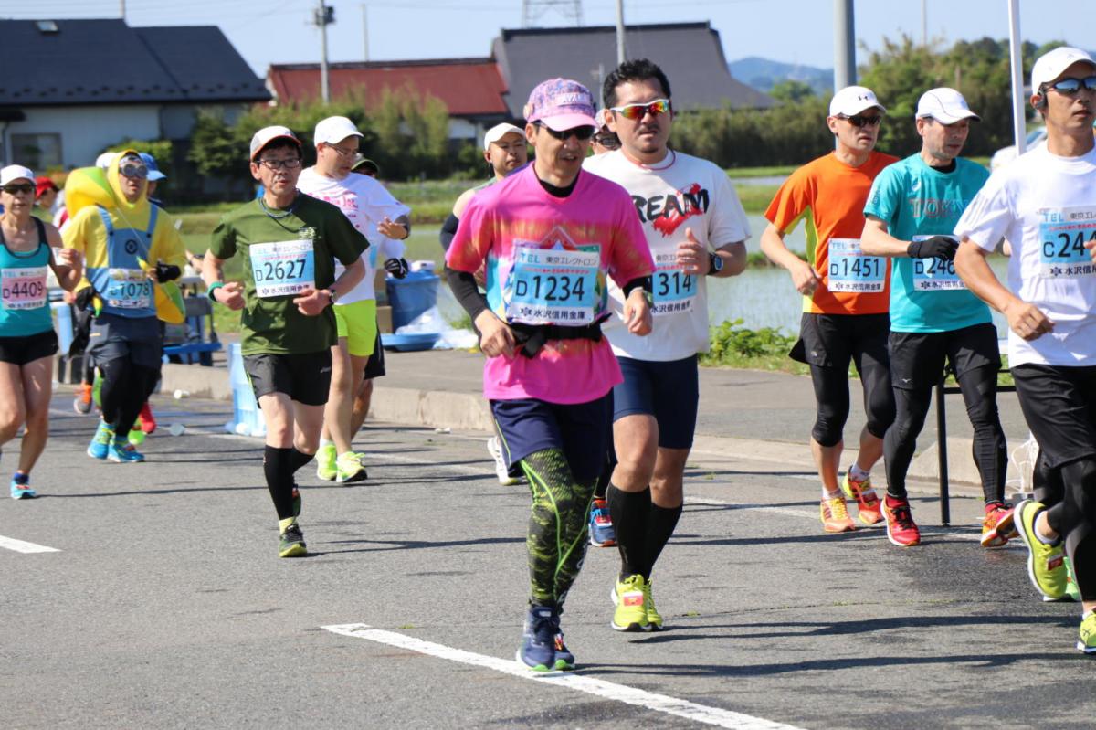 いわて奥州きらめきマラソン2018 フルマラソン5・37.5km給水/10km折り返し 2018/05/20