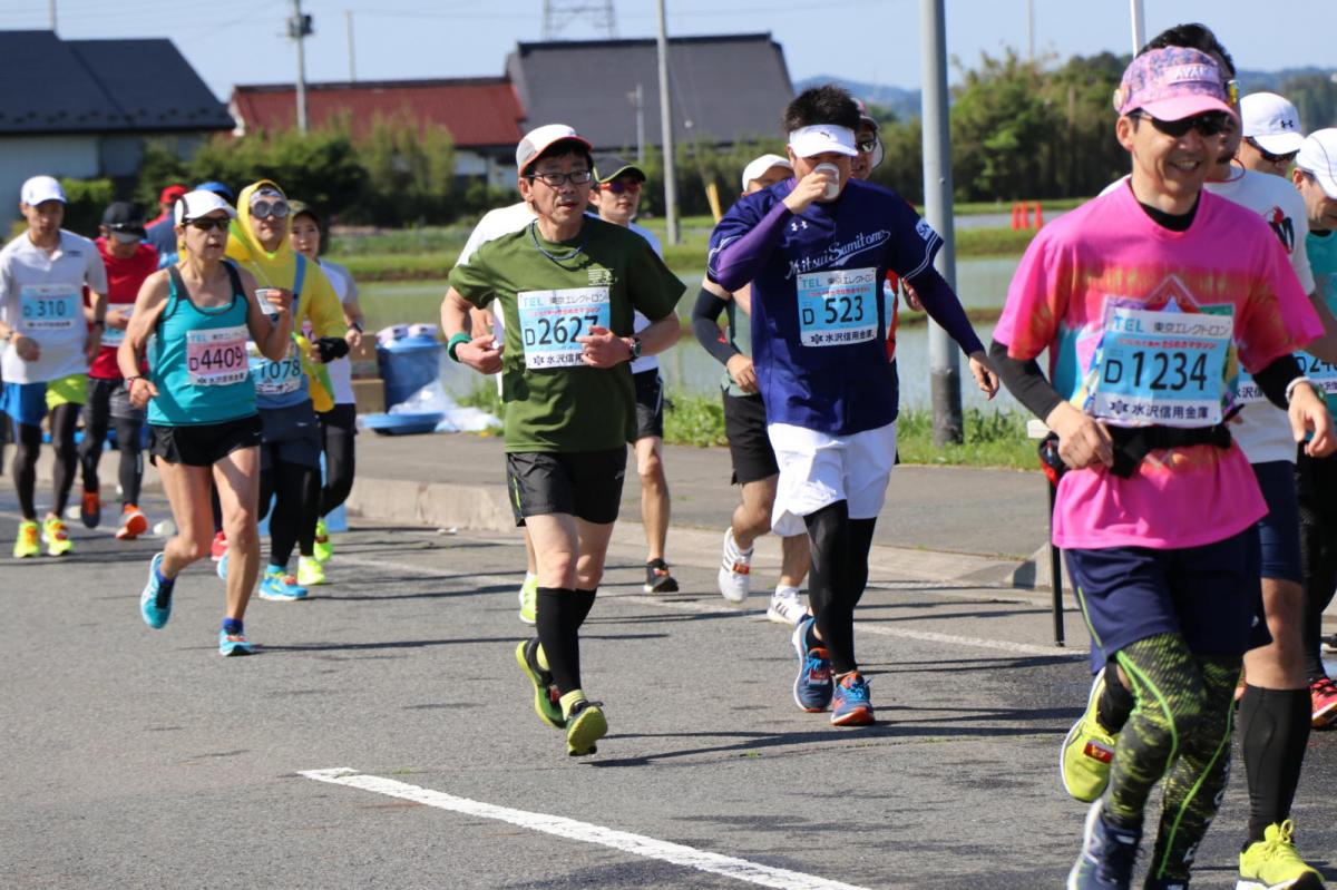 いわて奥州きらめきマラソン2018 フルマラソン5・37.5km給水/10km折り返し 2018/05/20