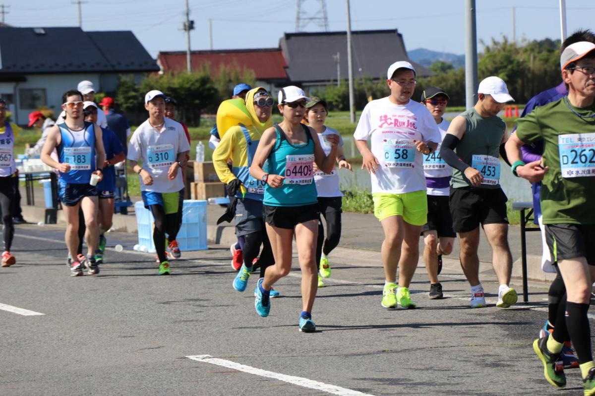 いわて奥州きらめきマラソン2018 フルマラソン5・37.5km給水/10km折り返し 2018/05/20