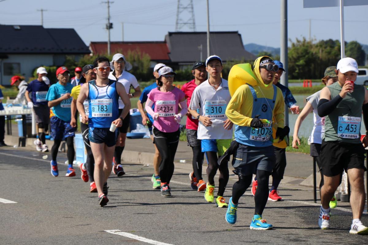いわて奥州きらめきマラソン2018 フルマラソン5・37.5km給水/10km折り返し 2018/05/20