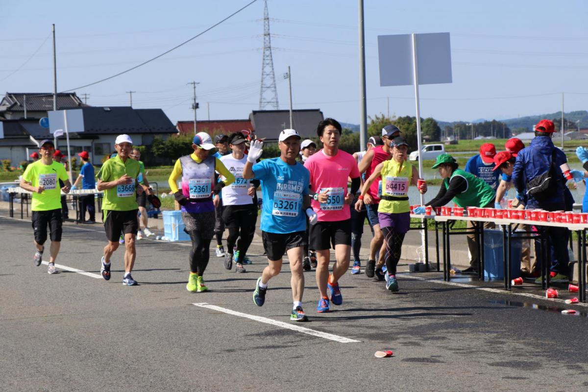 いわて奥州きらめきマラソン2018 フルマラソン5・37.5km給水/10km折り返し 2018/05/20