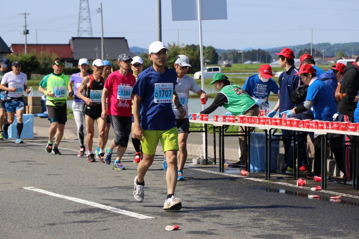 いわて奥州きらめきマラソン2018 フルマラソン5・37.5km給水/10km折り返し 2018/05/20