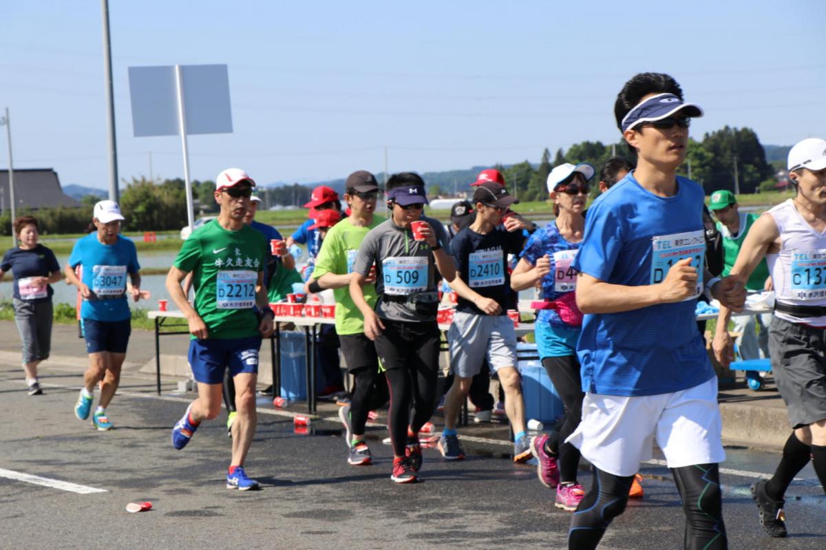 いわて奥州きらめきマラソン2018 フルマラソン5・37.5km給水/10km折り返し 2018/05/20