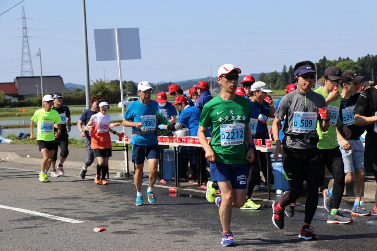 いわて奥州きらめきマラソン2018 フルマラソン5・37.5km給水/10km折り返し 2018/05/20
