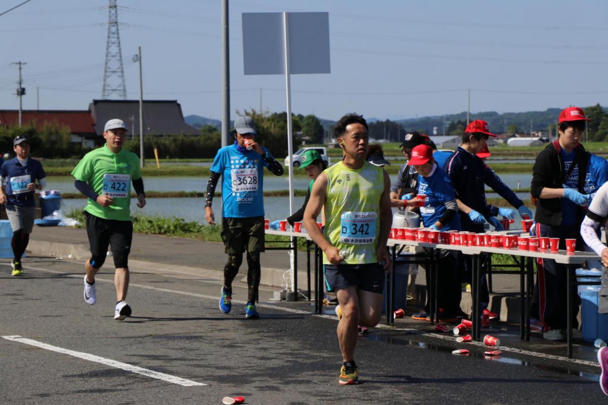 いわて奥州きらめきマラソン2018 フルマラソン5・37.5km給水/10km折り返し 2018/05/20