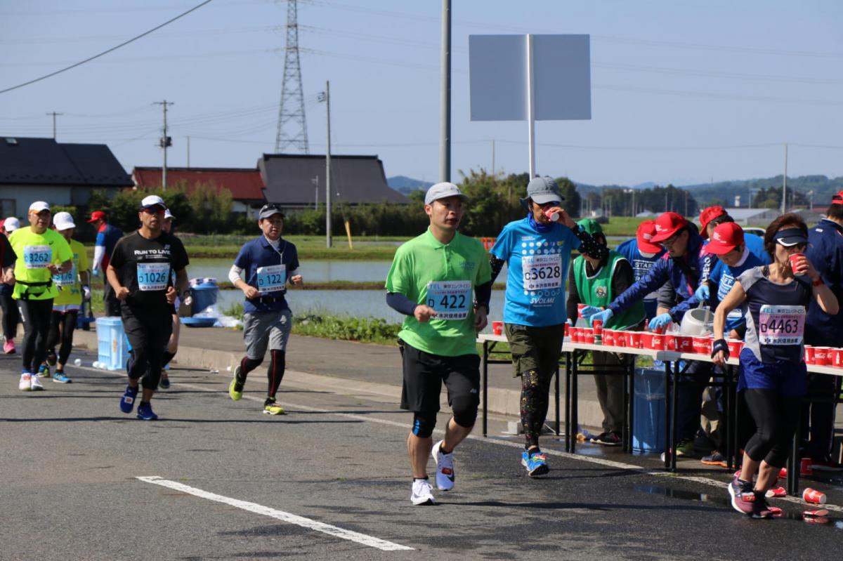 いわて奥州きらめきマラソン2018 フルマラソン5・37.5km給水/10km折り返し 2018/05/20