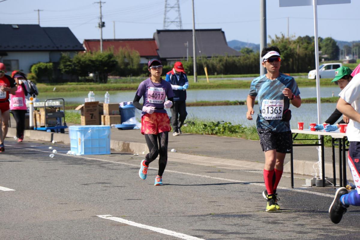 いわて奥州きらめきマラソン2018 フルマラソン5・37.5km給水/10km折り返し 2018/05/20