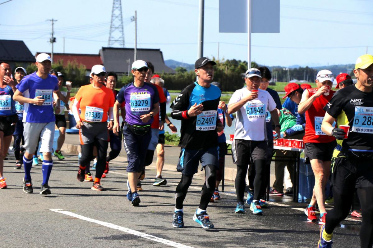 いわて奥州きらめきマラソン2018 フルマラソン5・37.5km給水/10km折り返し 2018/05/20