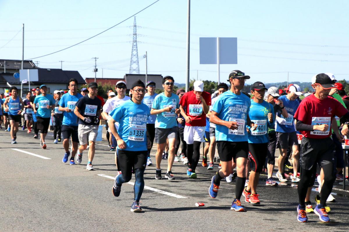 いわて奥州きらめきマラソン2018 フルマラソン5・37.5km給水/10km折り返し 2018/05/20