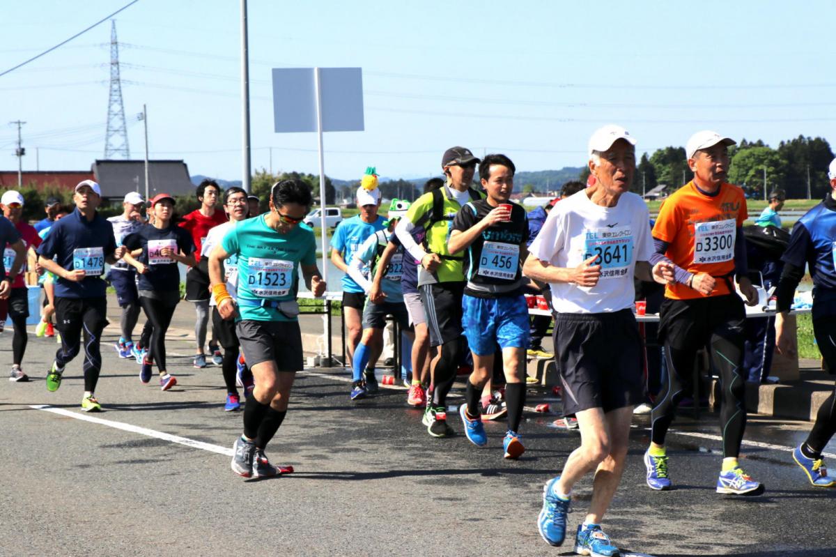いわて奥州きらめきマラソン2018 フルマラソン5・37.5km給水/10km折り返し 2018/05/20