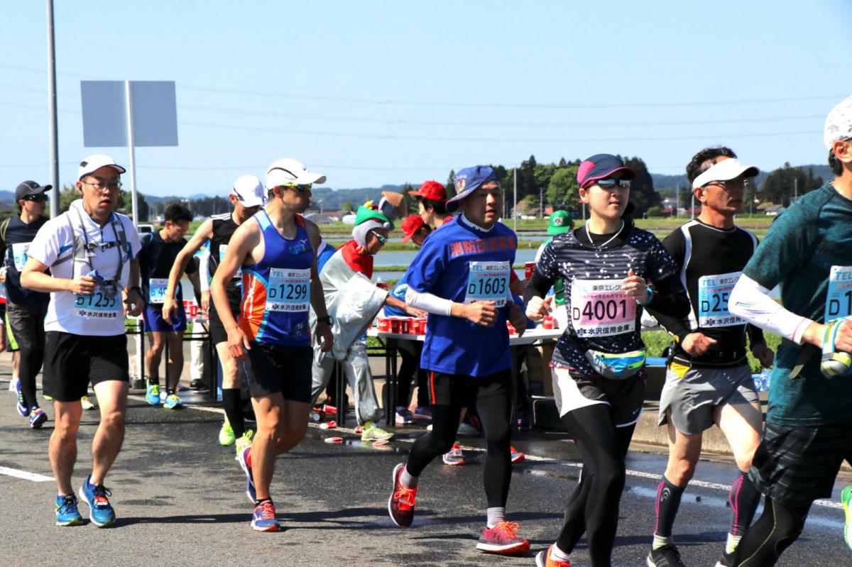 いわて奥州きらめきマラソン2018 フルマラソン5・37.5km給水/10km折り返し 2018/05/20