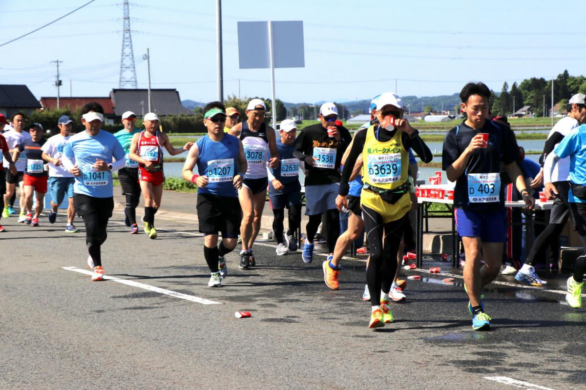 いわて奥州きらめきマラソン2018 フルマラソン5・37.5km給水/10km折り返し 2018/05/20