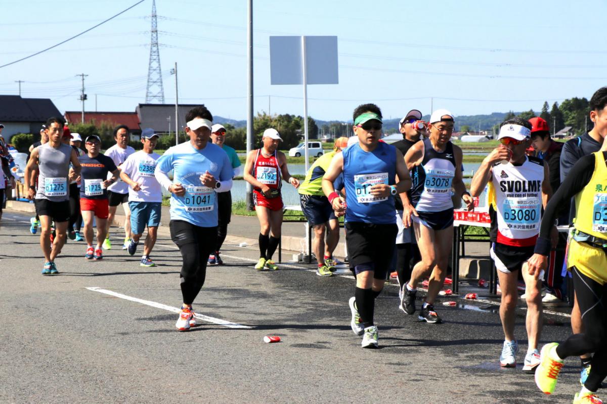 いわて奥州きらめきマラソン2018 フルマラソン5・37.5km給水/10km折り返し 2018/05/20