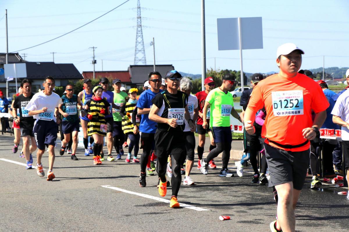 いわて奥州きらめきマラソン2018 フルマラソン5・37.5km給水/10km折り返し 2018/05/20