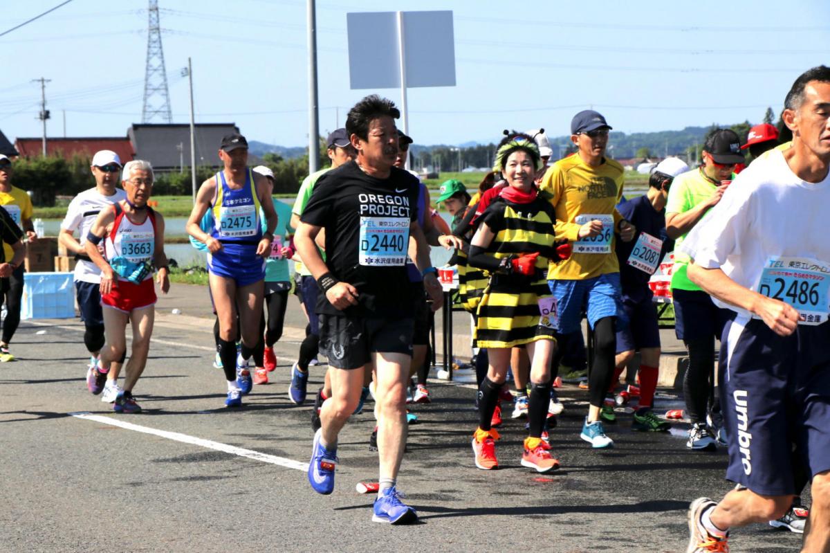 いわて奥州きらめきマラソン2018 フルマラソン5・37.5km給水/10km折り返し 2018/05/20