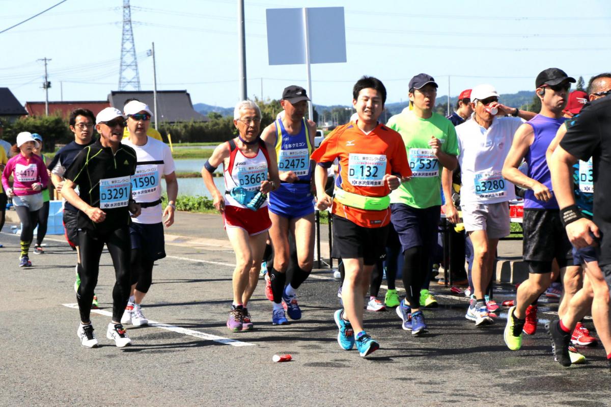 いわて奥州きらめきマラソン2018 フルマラソン5・37.5km給水/10km折り返し 2018/05/20