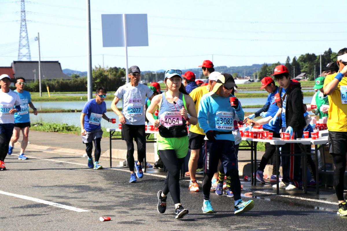 いわて奥州きらめきマラソン2018 フルマラソン5・37.5km給水/10km折り返し 2018/05/20