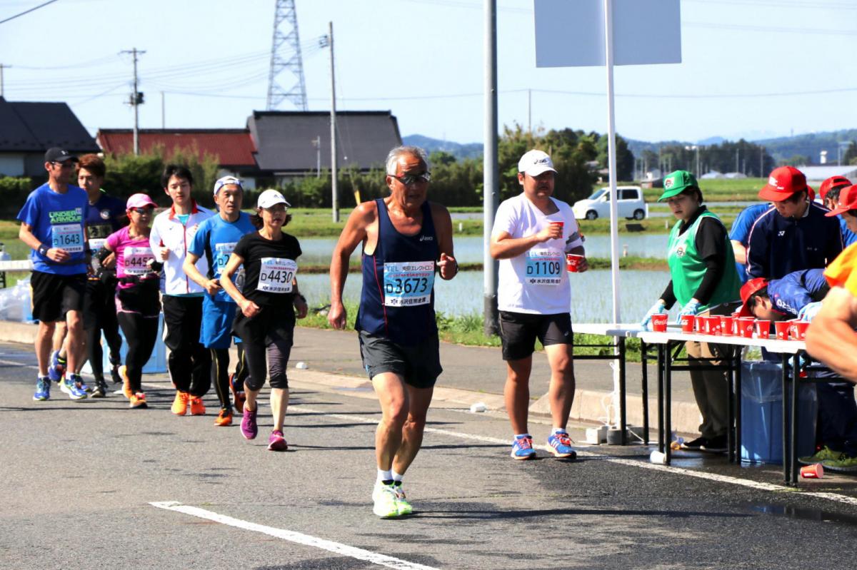 いわて奥州きらめきマラソン2018 フルマラソン5・37.5km給水/10km折り返し 2018/05/20