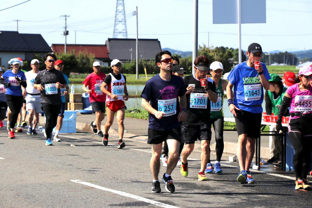 いわて奥州きらめきマラソン2018 フルマラソン5・37.5km給水/10km折り返し 2018/05/20